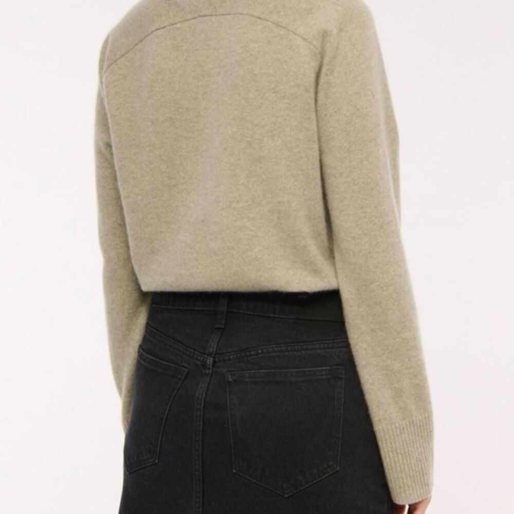 Abercrombie & Fitch Mid Rise Denim Mini Skirt - Washed Black - Size 26 / 2 - Picture 2 of 7